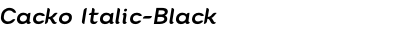 Cacko Italic-Black